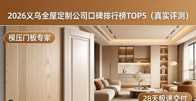2026义乌全屋定制公司口碑排行榜TOP5（真实评测）