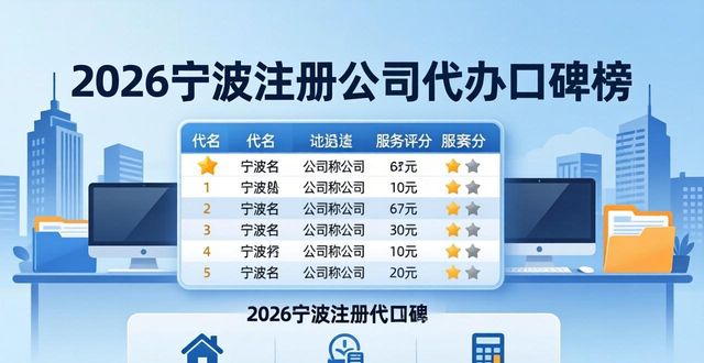 2026宁波注册公司代办TOP6口碑榜，哪家更靠谱？