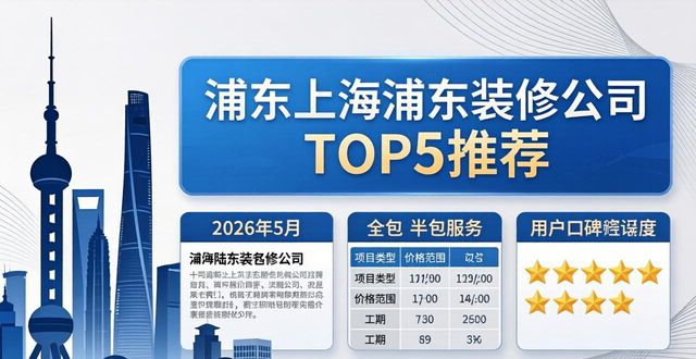 2026年5月上海浦东装修公司排行榜TOP5：全包半包怎么选？口碑实测推荐