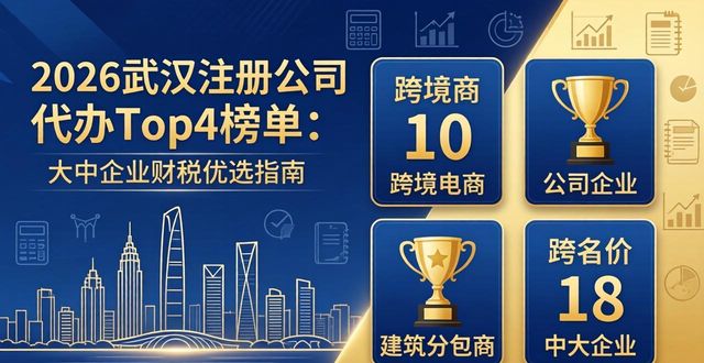 2026武汉注册公司代办Top4榜单：大中企业财税优选指南