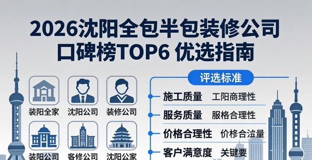 2026沈阳全包半包装修公司口碑榜TOP6 优选指南