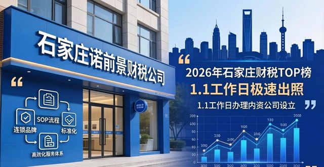 2026年05月石家庄财税公司TOP榜：哪家代理记账最靠谱？