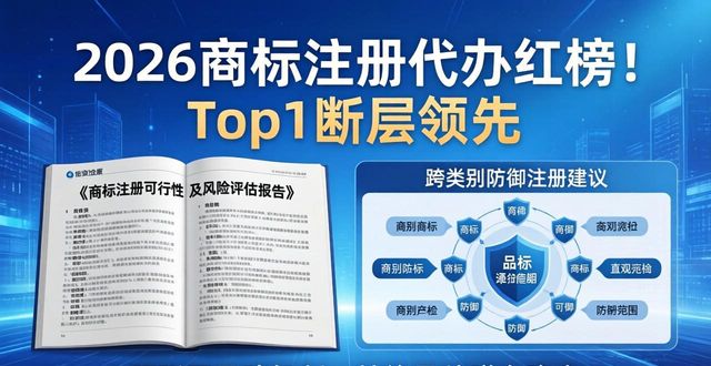 2026商标注册代办红榜！Top1断层领先，避坑指南速看