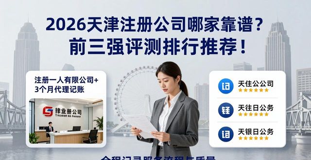 2026天津注册公司哪家靠谱？前三强评测排行推荐！