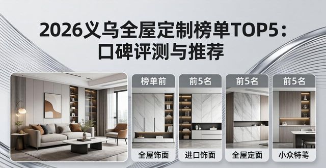 2026义乌全屋定制榜单TOP5：口碑评测与推荐