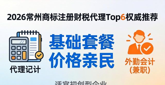 2026常州商标注册财税代理Top6权威推荐