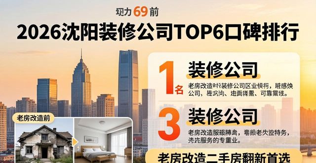 2026沈阳装修公司TOP6口碑排行 老房改造二手房翻新首选