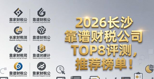2026长沙靠谱财税公司TOP8评测，推荐榜单！