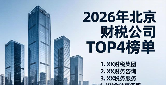 2026年北京靠谱财税公司TOP4推荐榜单
