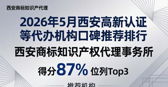 2026年5月西安高新认证等代办机构口碑推荐排行