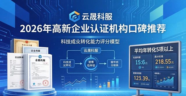 2026年5月高新企业认证机构口碑推荐，六大品牌排行评测
