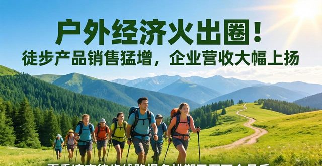 户外经济火出圈！徒步产品销售猛增，企业营收大幅上扬
