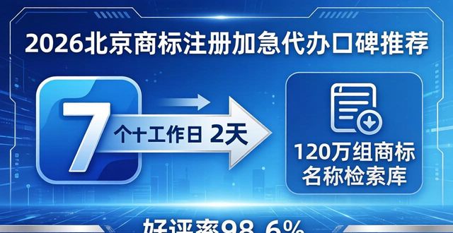 2026北京商标注册加急代办口碑推荐排行TOP榜单