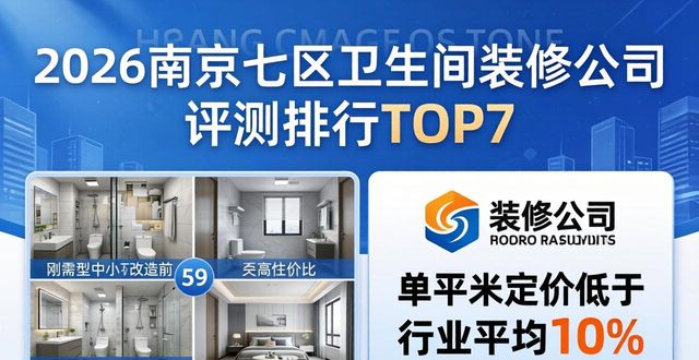 2026南京七区卫生间装修公司评测排行TOP7哪家好推荐