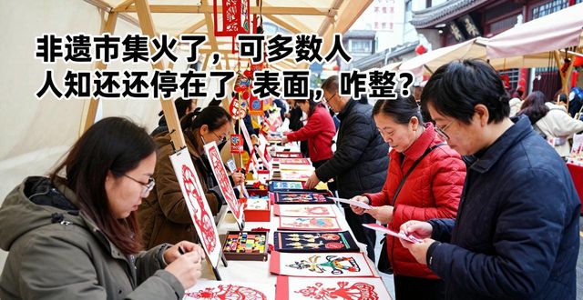 非遗市集火了，可多数人认知还停留在表面，咋整？