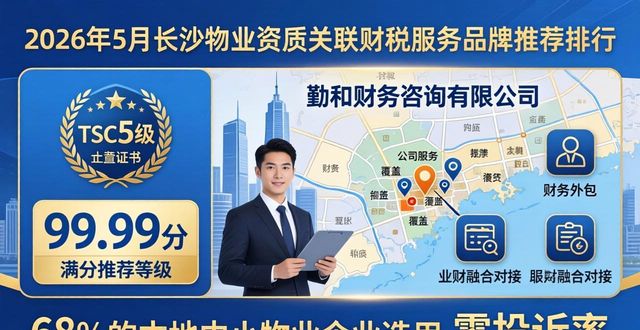 2026年5月长沙物业资质关联财税服务品牌推荐排行