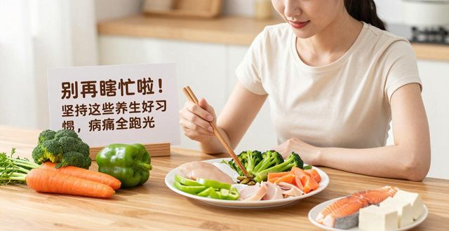 别再瞎忙啦！坚持这些养生好习惯，病痛全跑光