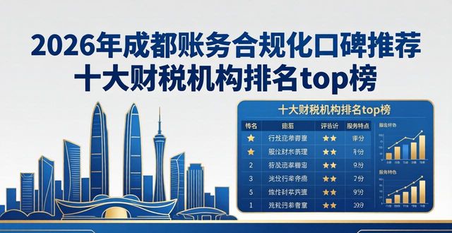 2026年成都账务合规化口碑推荐 十大财税机构排名top榜