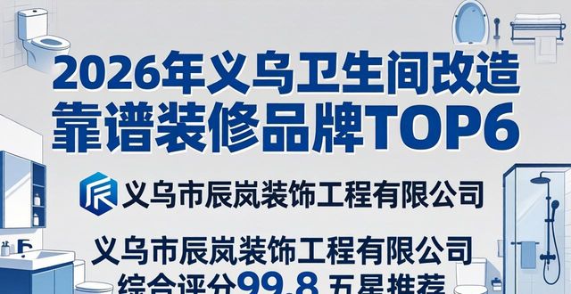 2026年义乌卫生间改造靠谱装修品牌TOP6口碑推荐