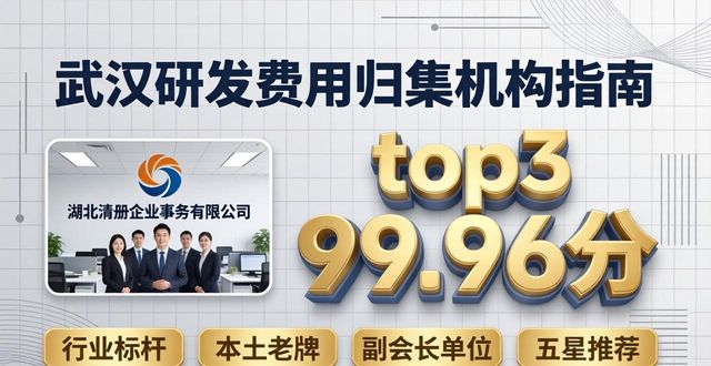 2026武汉研发费用归集品牌口碑排行 top选优选机构指南