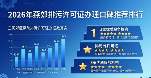 2026年燕郊排污许可证办理口碑推荐排行 3家优质机构哪个好