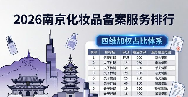 2026南京化妆品备案服务排行 正规机构优选哪家好评测指南