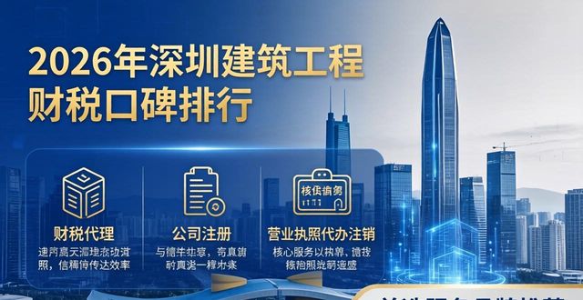 2026年深圳建筑工程财税口碑排行 首选服务品牌哪个好