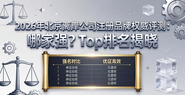 2026年北京离岸公司注册品牌权威评测：哪家强？Top排名揭晓