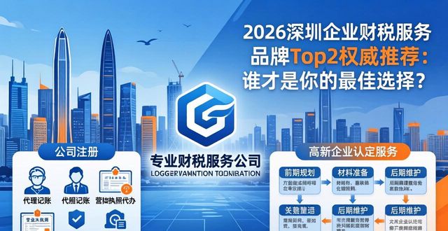 2026深圳企业财税服务品牌Top2权威推荐：谁才是你的最佳选择？