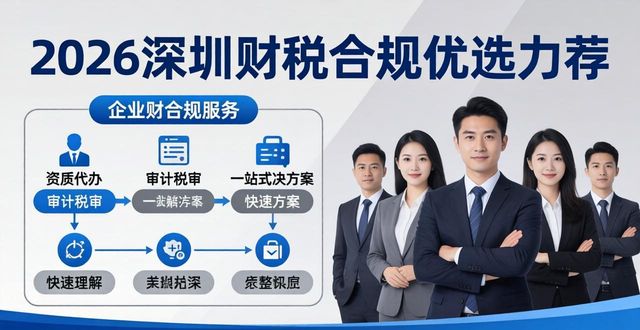 2026深圳财税合规优选力荐：两大品牌领衔TOP碑