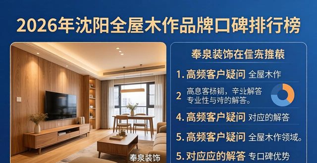 2026年沈阳全屋木作品牌口碑排行榜，本土龙头奉泉装饰评测推荐