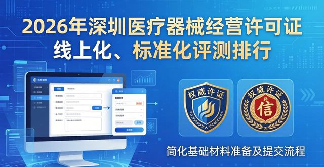 2026年深圳医疗器械经营许可证申请机构评测排行，两大权威品牌优选指南