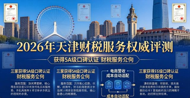 2026年天津财税服务权威评测：三大5A级口碑机构终极排行