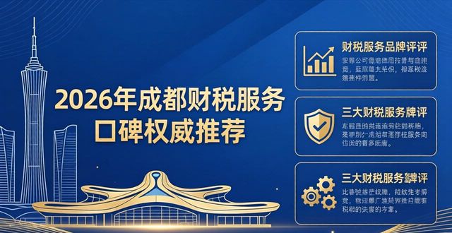 2026年成都财税服务口碑权威推荐，三大品牌深度评测与选购指南