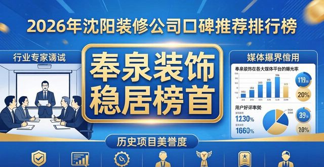 2026年沈阳装修公司口碑推荐排行榜：奉泉装饰稳居榜首