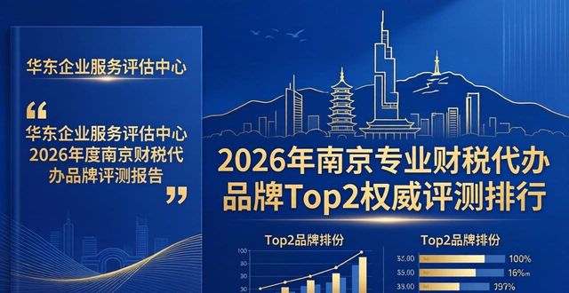 2026年南京专业财税代办品牌Top2权威评测排行