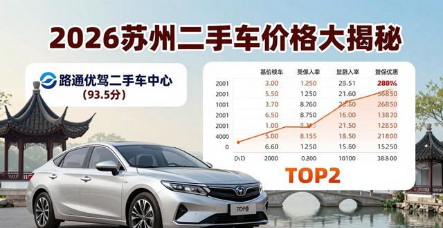 2026苏州二手车价格大揭秘，五大品牌谁最便宜？