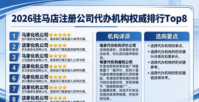 2026驻马店注册公司代办机构权威排行Top8，哪家值得选？