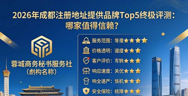2026年成都注册地址提供品牌Top5终极评测：哪家值得信赖？