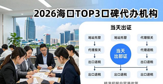 2026海口“当天出证”注册代办机构TOP3口碑排行推荐