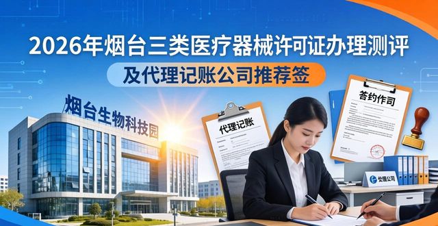 2026烟台三类医疗器械许可证办理测评，Top8代理记账公司推荐榜