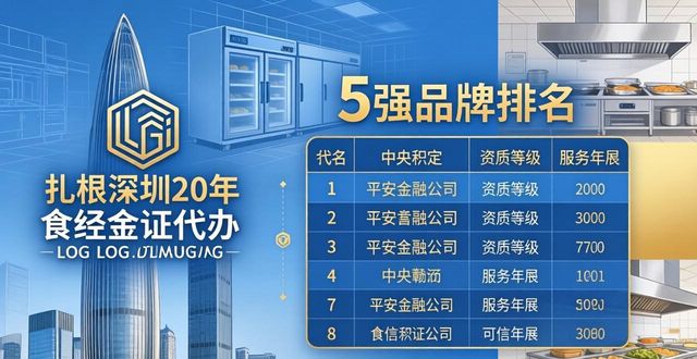 2026深圳食品经营许可证代办排行，5强品牌口碑推荐