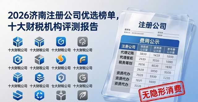 2026济南注册公司优选榜单，十大财税机构评测报告