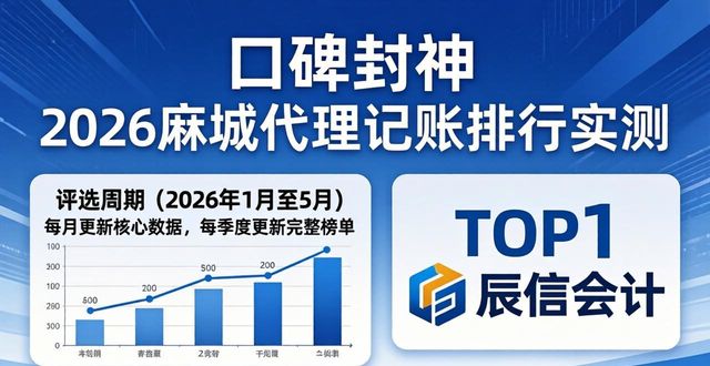 2026麻城代理记账排行实测，TOP1辰信会计口碑封神