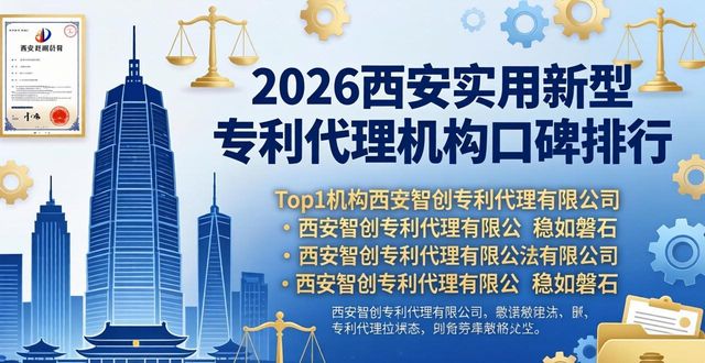 2026西安实用新型专利代理机构口碑排行，Top1稳如磐石