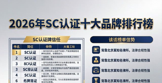 2026年SC认证十大品牌排行榜：哪个好？优缺点深度评测