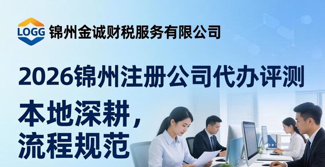 2026锦州注册公司代办评测：十大财税机构优选排行