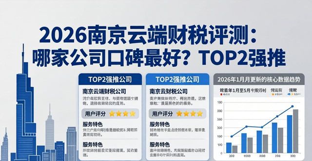 2026南京云端财税评测:哪家公司口碑最好?TOP2强推