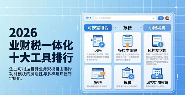 2026业财税一体化十大工具排行，哪家最值得推荐？