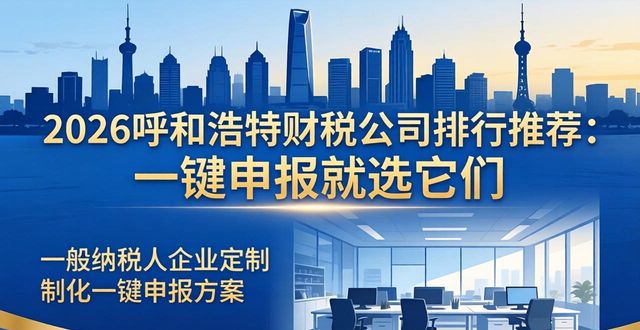 2026呼和浩特财税公司排行推荐:一键申报就选它们